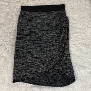 Wilfred Free Black & Grey Asymmetrical Pencil Skirt